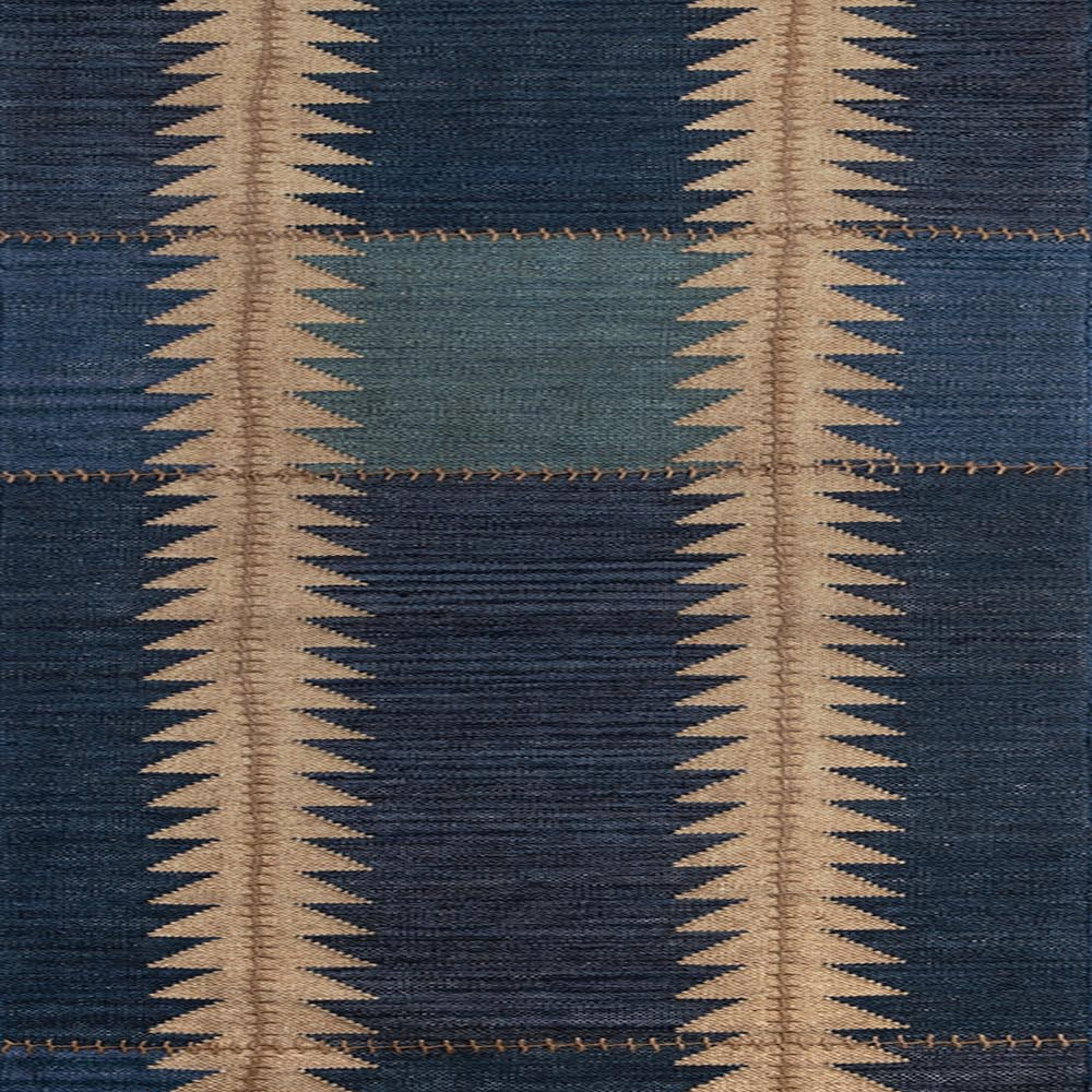 Willowbend Ember Indigo Rug Swatch