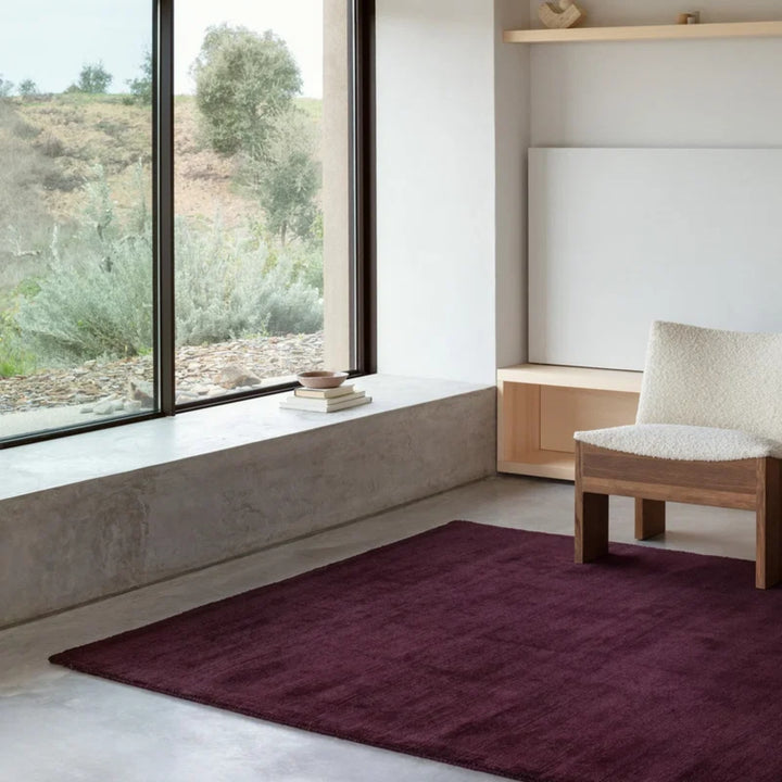 Dark Burgundy Karma Wool Rug