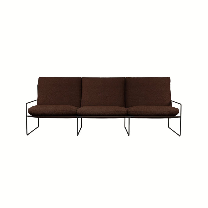 Desert 3-seater - Black - Pure Bouclé