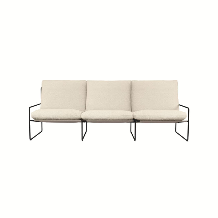 Desert 3-seater - Black - Pure Bouclé