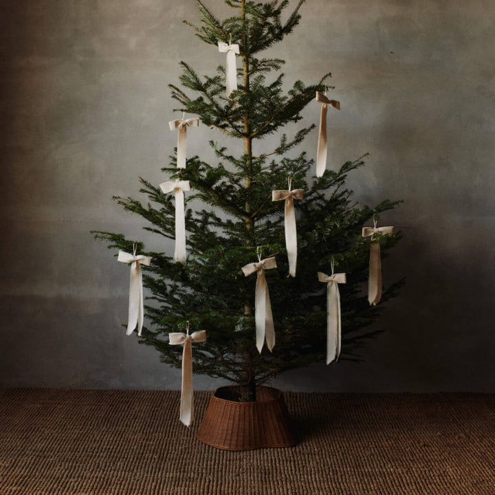Drape Braided Tree Skirt - Natural