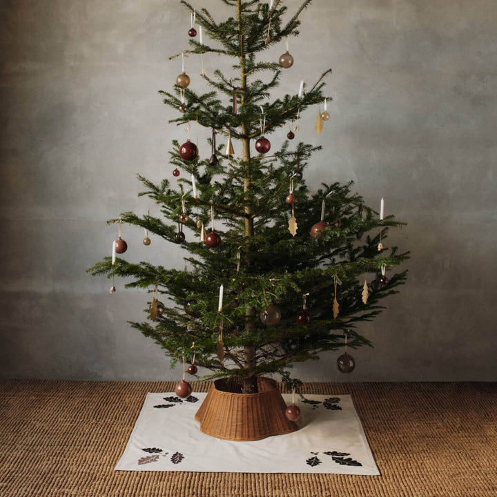 Drape Braided Tree Skirt - Natural