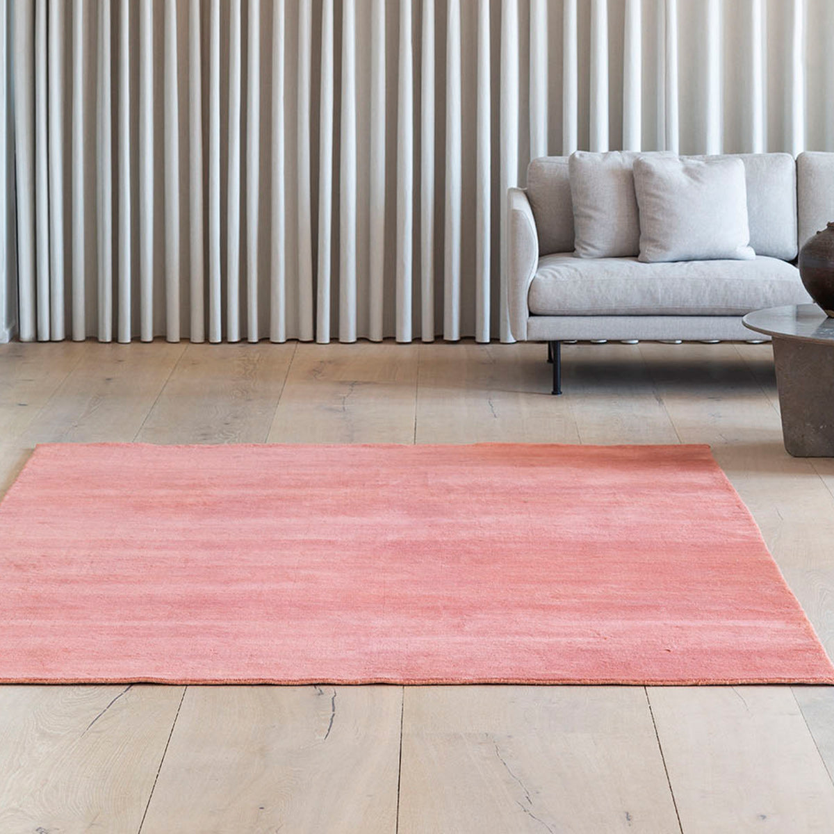 Terra Cotta Earth Bamboo Rug