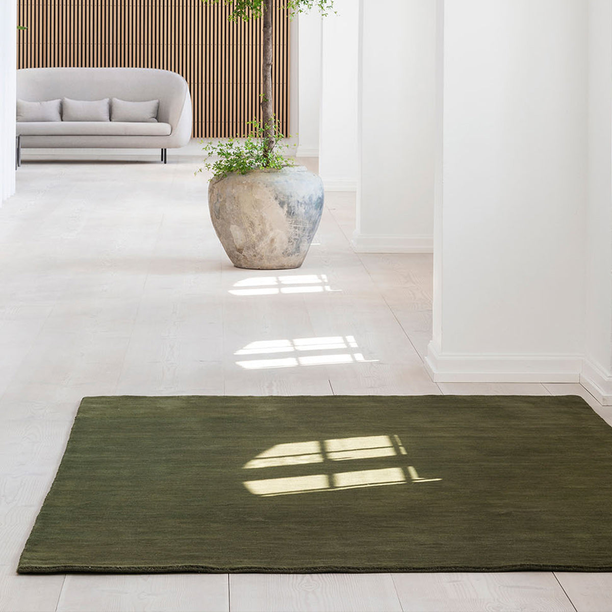 Green Earthy Pattern Rug Moss Green Earth Rug