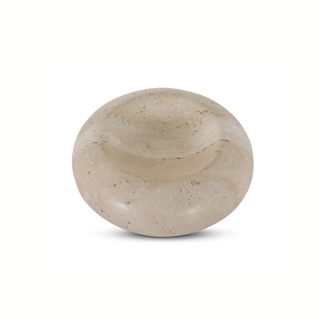 Elisa Natural Travertine Catchall