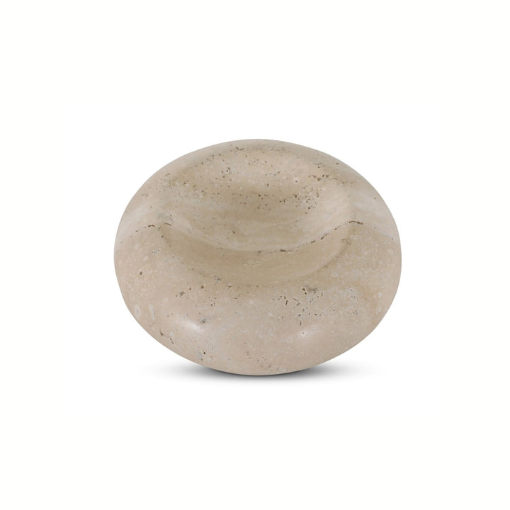 Elisa Natural Travertine Catchall