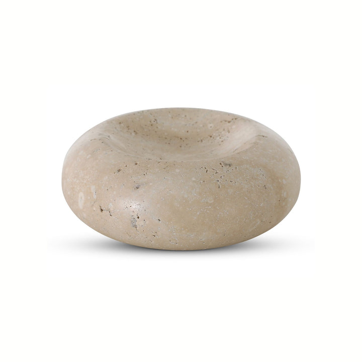Elisa Natural Travertine Catchall