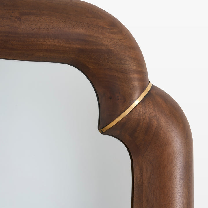 Elyse Floor Mirror - Mahogany