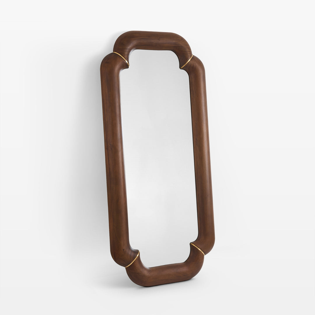 Elyse Floor Mirror - Mahogany