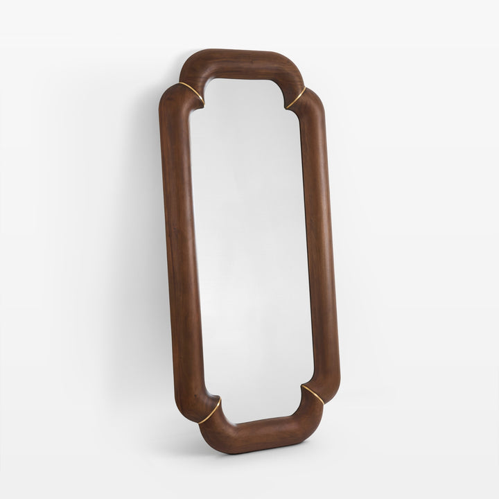 Elyse Floor Mirror - Mahogany