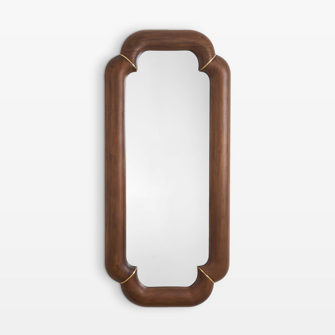 Elyse Floor Mirror - Mahogany
