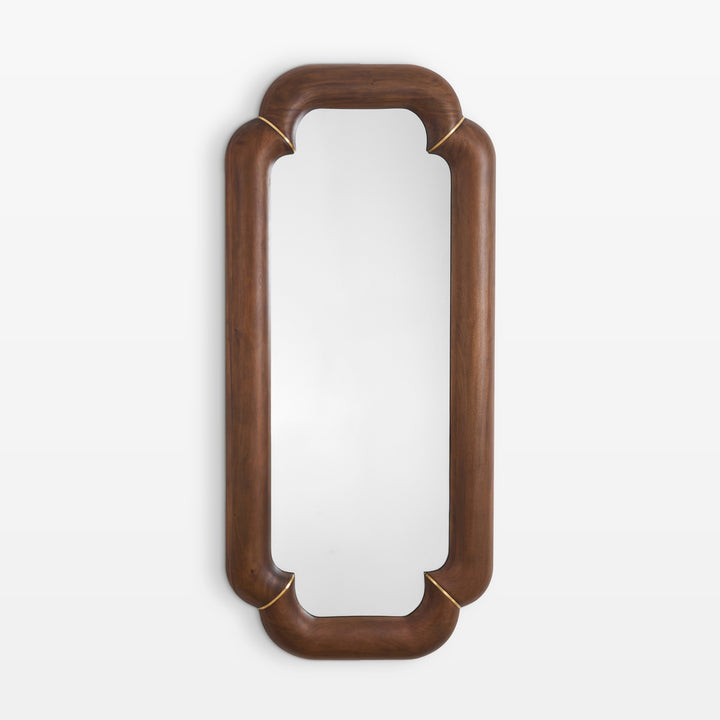 Elyse Floor Mirror - Mahogany