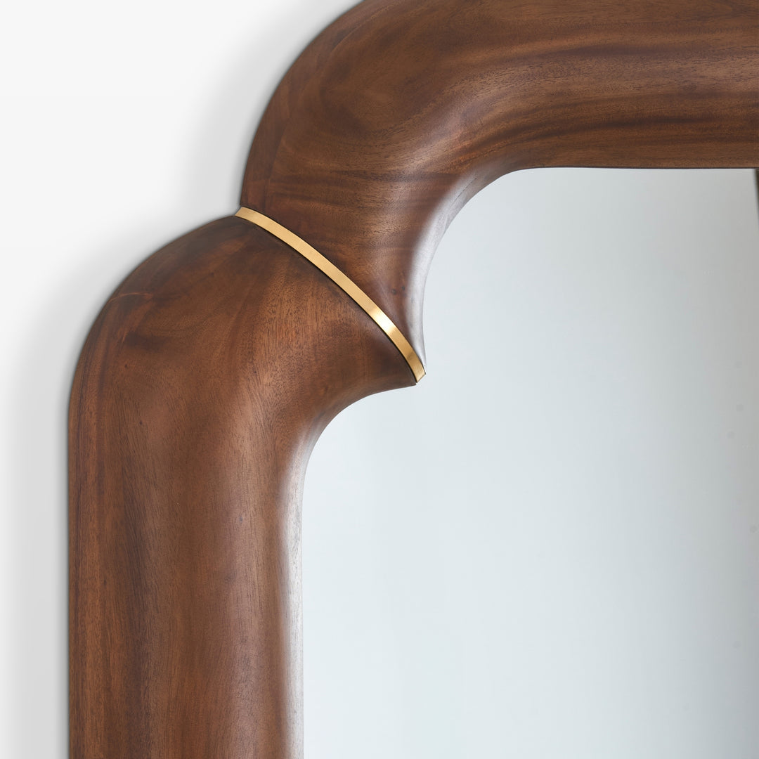 Elyse Floor Mirror - Mahogany