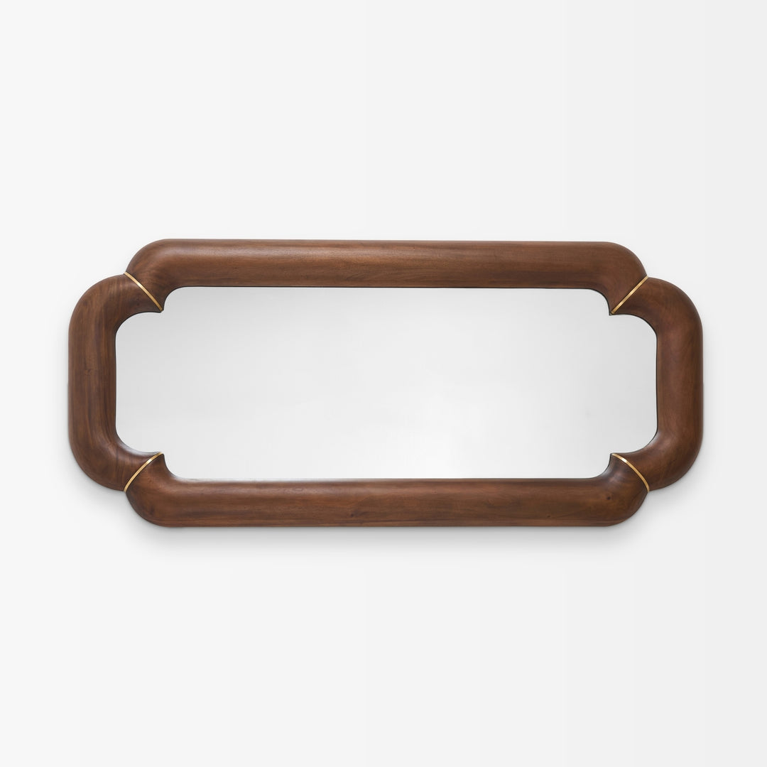 Elyse Floor Mirror - Mahogany