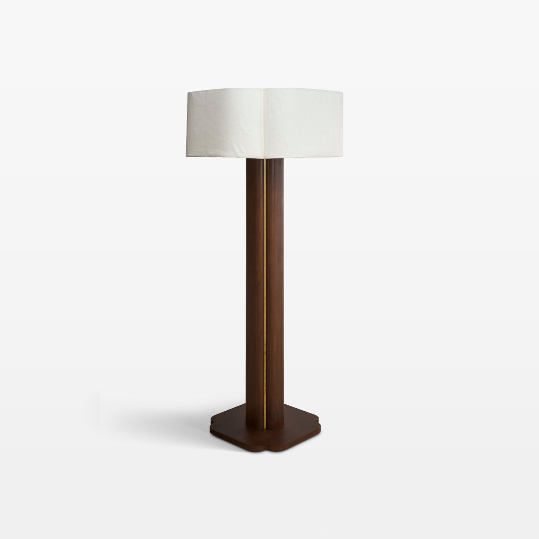 Elyse Oversized Floor Lamp - Mahogany