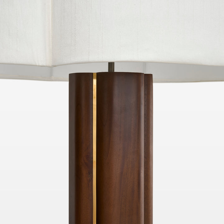 Elyse Oversized Floor Lamp - Mahogany