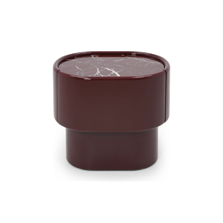 Maris End Table - Dark Red / Rosso Lepanto