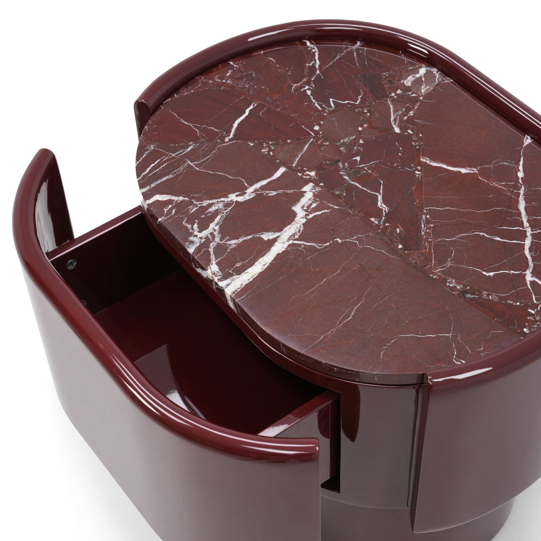 Maris End Table - Dark Red / Rosso Lepanto