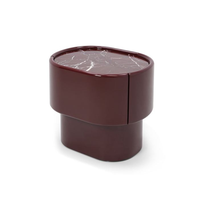 Maris End Table - Dark Red / Rosso Lepanto