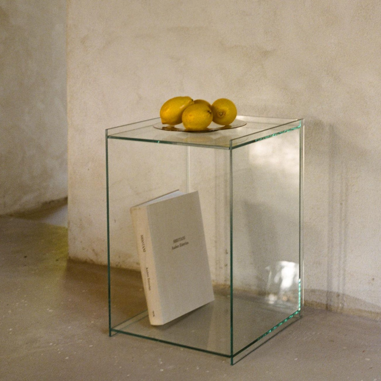 Rivet Box Table Glass