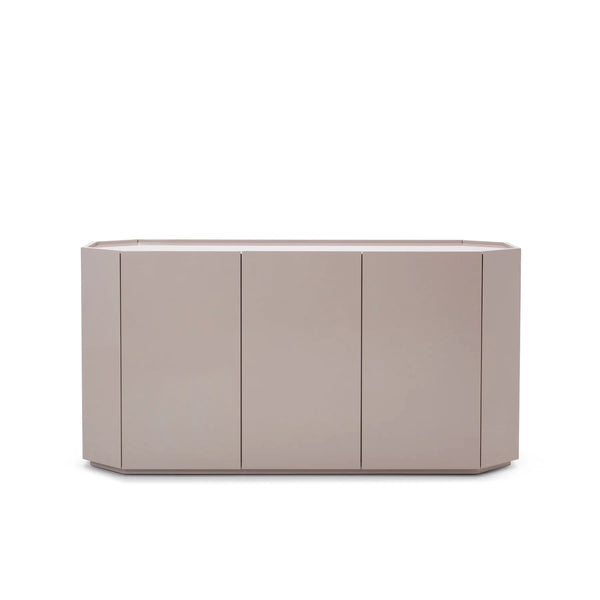 Facet Console Cabinet - Shiitake High Gloss