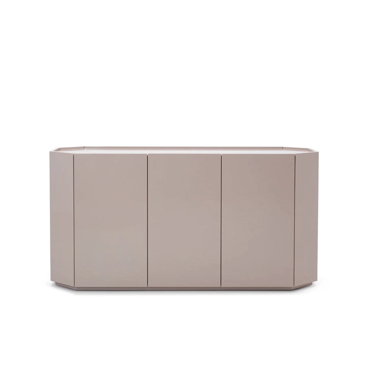 Facet Console Cabinet - Shiitake High Gloss