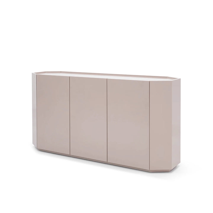 Facet Console Cabinet - Shiitake High Gloss