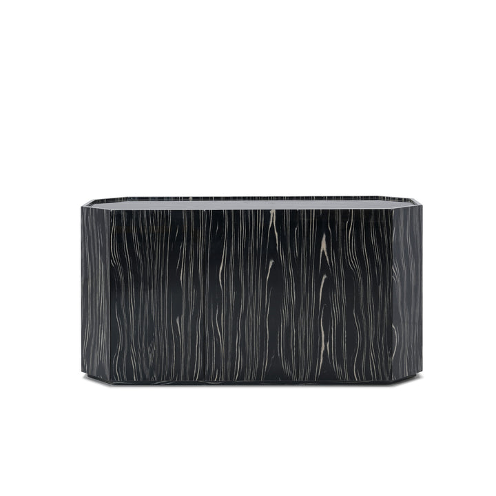 Facet Console Cabinet - Alpi Obsidian