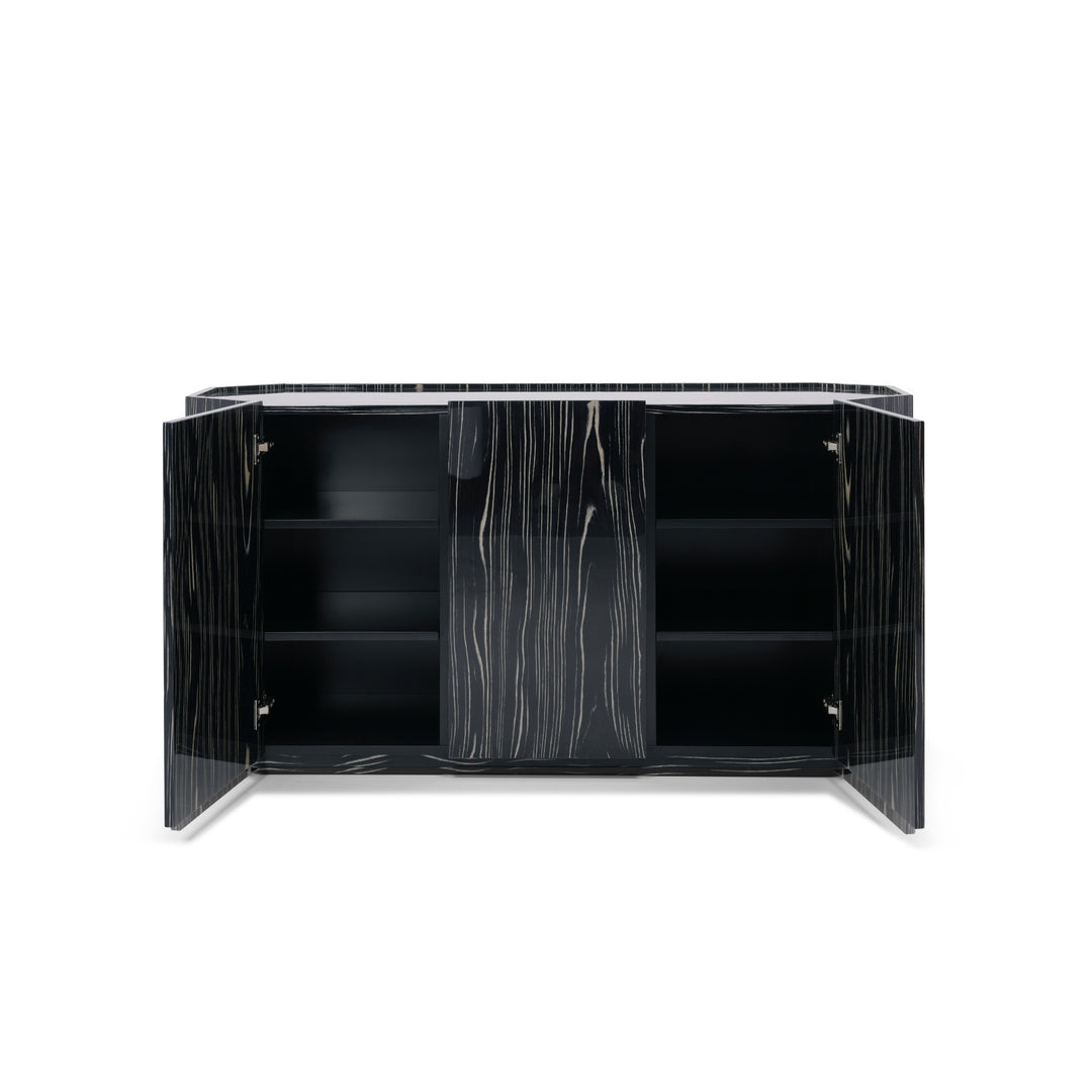 Facet Console Cabinet - Alpi Obsidian