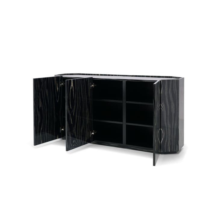 Facet Console Cabinet - Alpi Obsidian