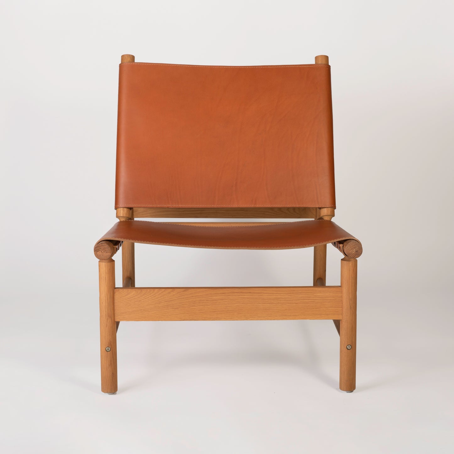 Sergio Leather & Oak Lounge Chair