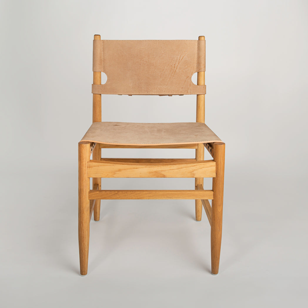 Cabrillo Leather & Oak Dining Chair