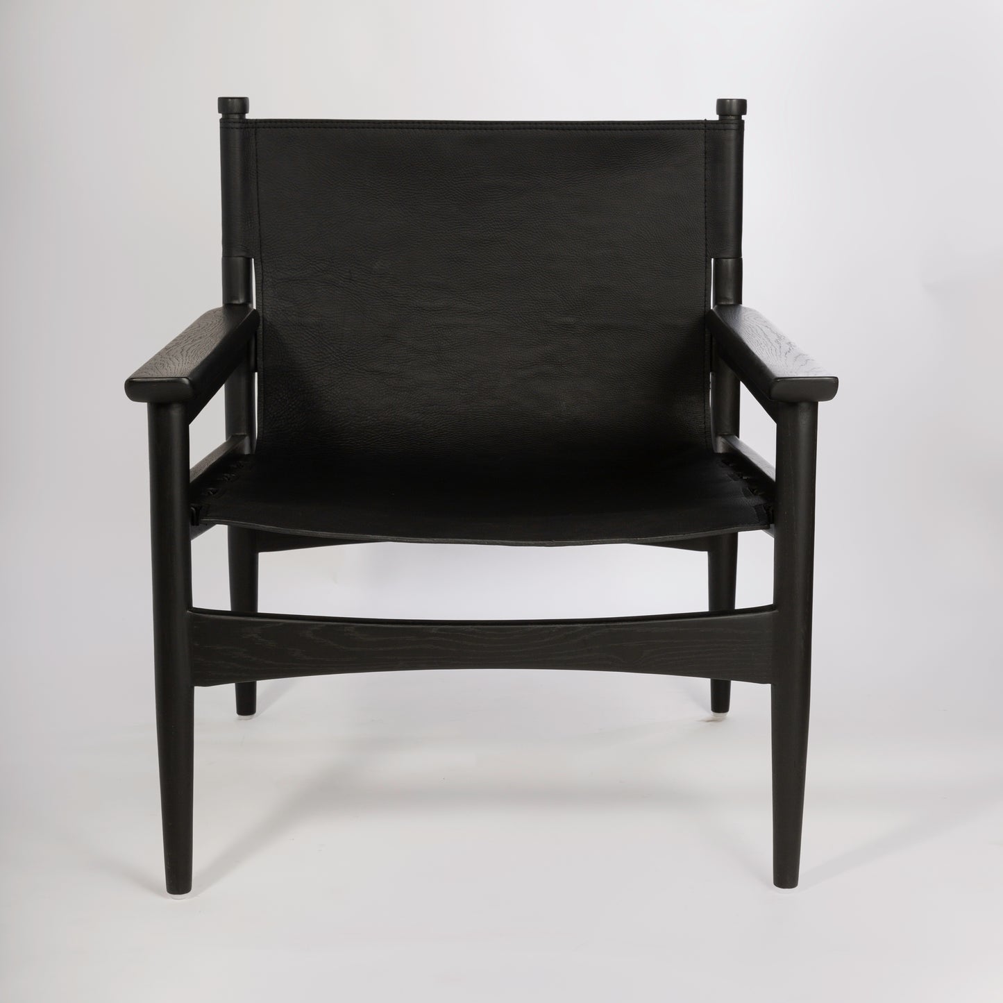 Cambria Leather & Oak Lounge Armchair
