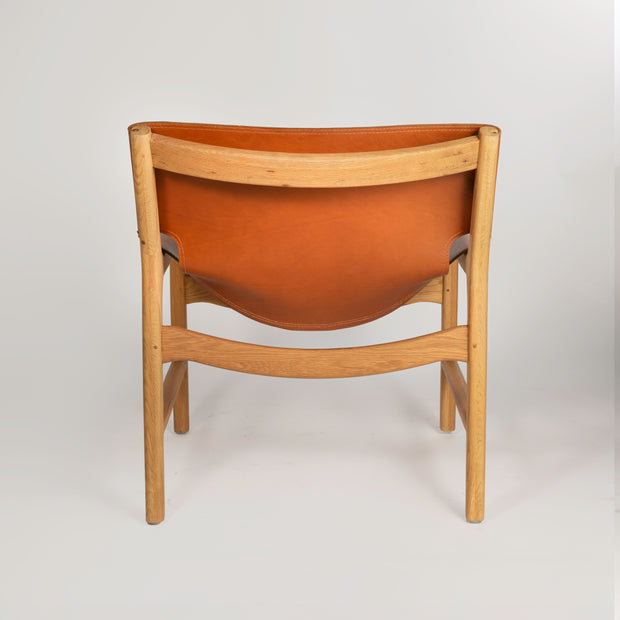 Ojai Leather & Oak Lounge Armchair