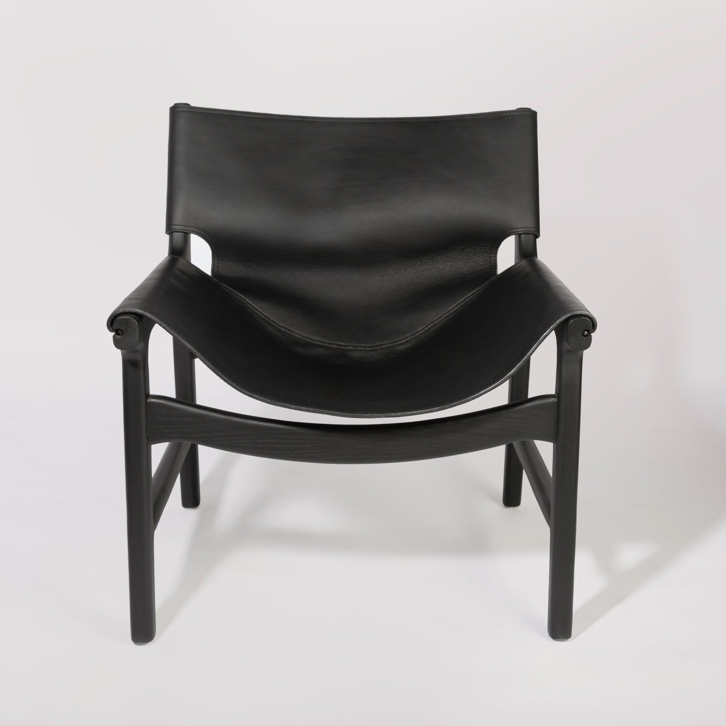 Ojai Leather & Oak Lounge Armchair