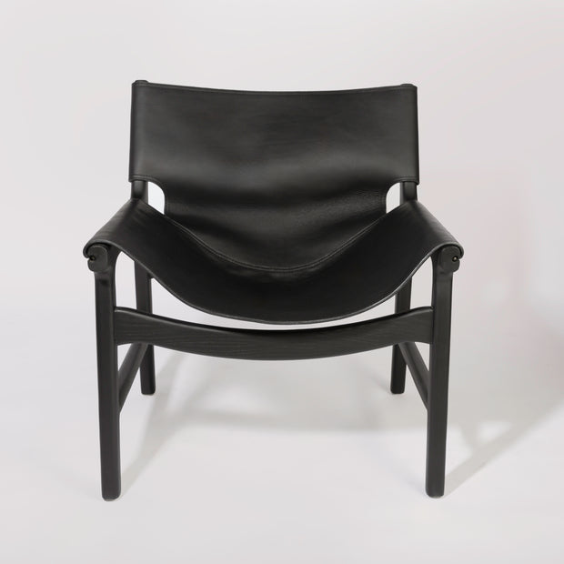 Ojai Leather & Oak Lounge Armchair