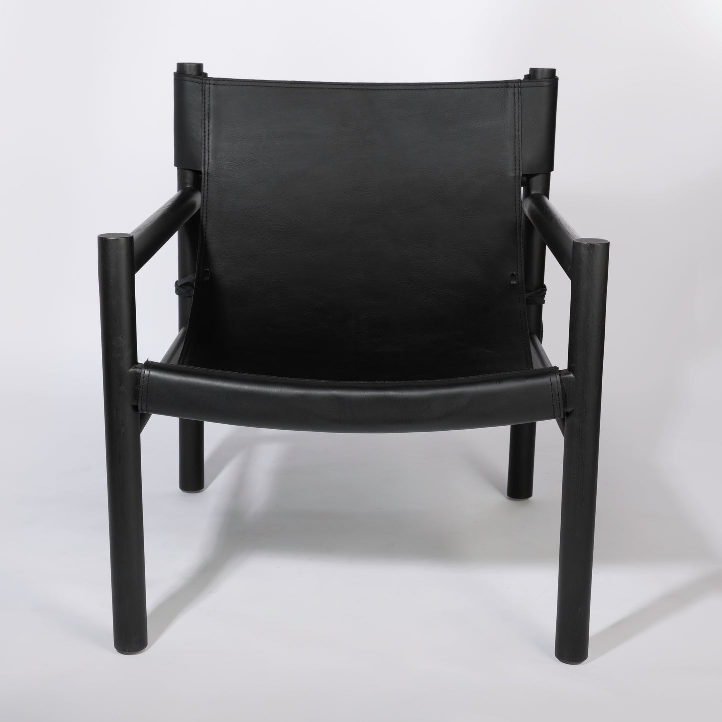 Capistrano Leather & Oak Lounge Armchair