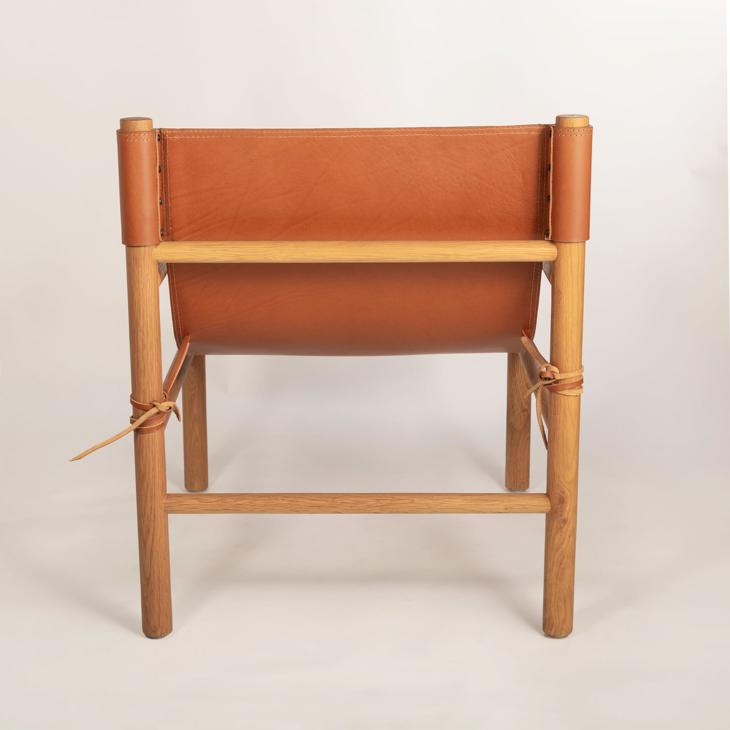 Capistrano Leather & Oak Lounge Armchair