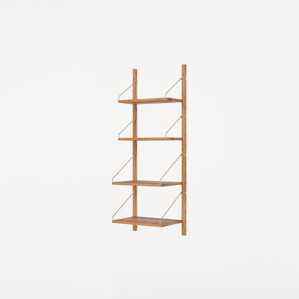 Shelf Library Single Section | Natural Oak