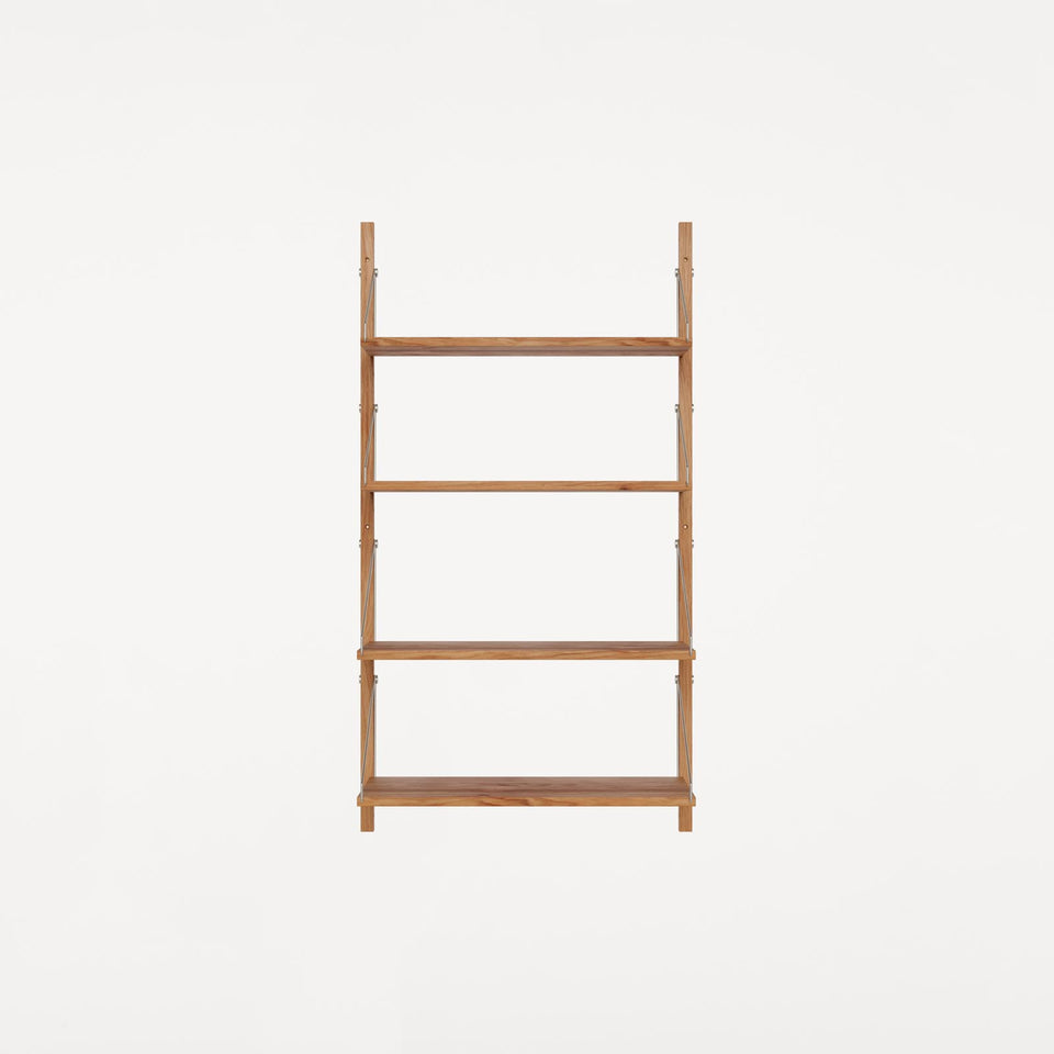 Shelf Library Single Section | Natural Oak