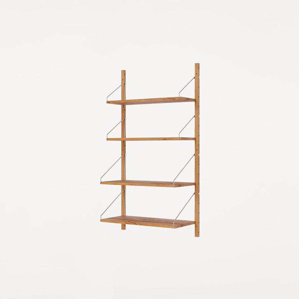 Shelf Library Single Section | Natural Oak