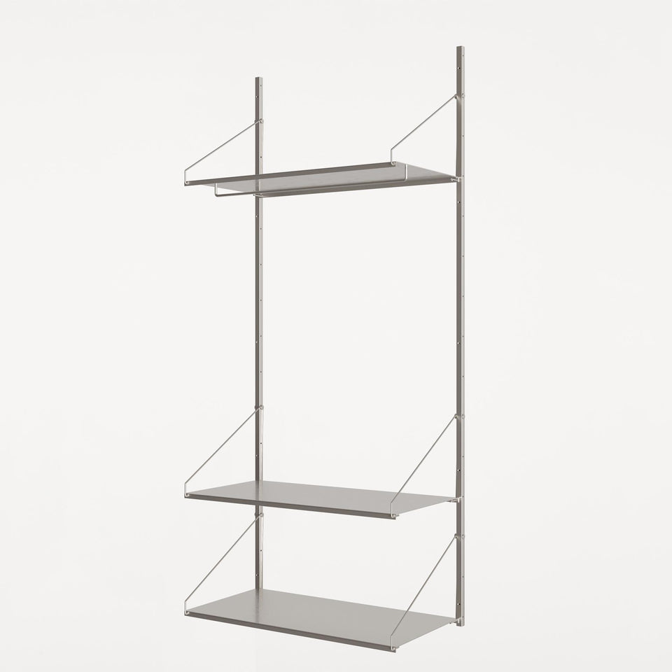 Shelf Library with Hanger Section