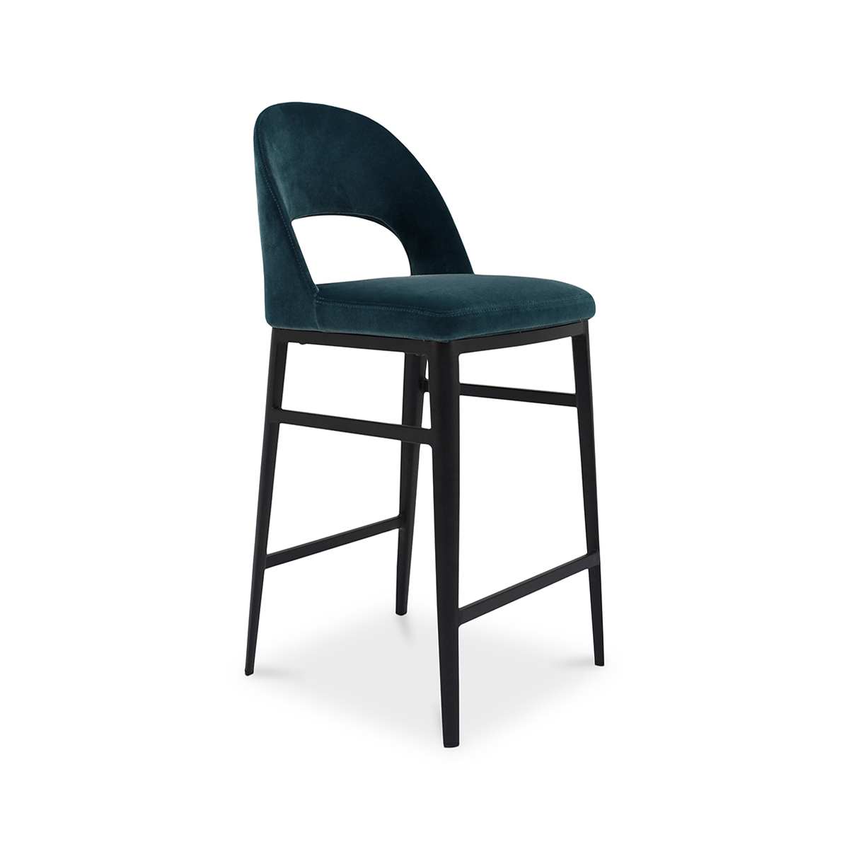 Frank Counter Stool Teal Velvet