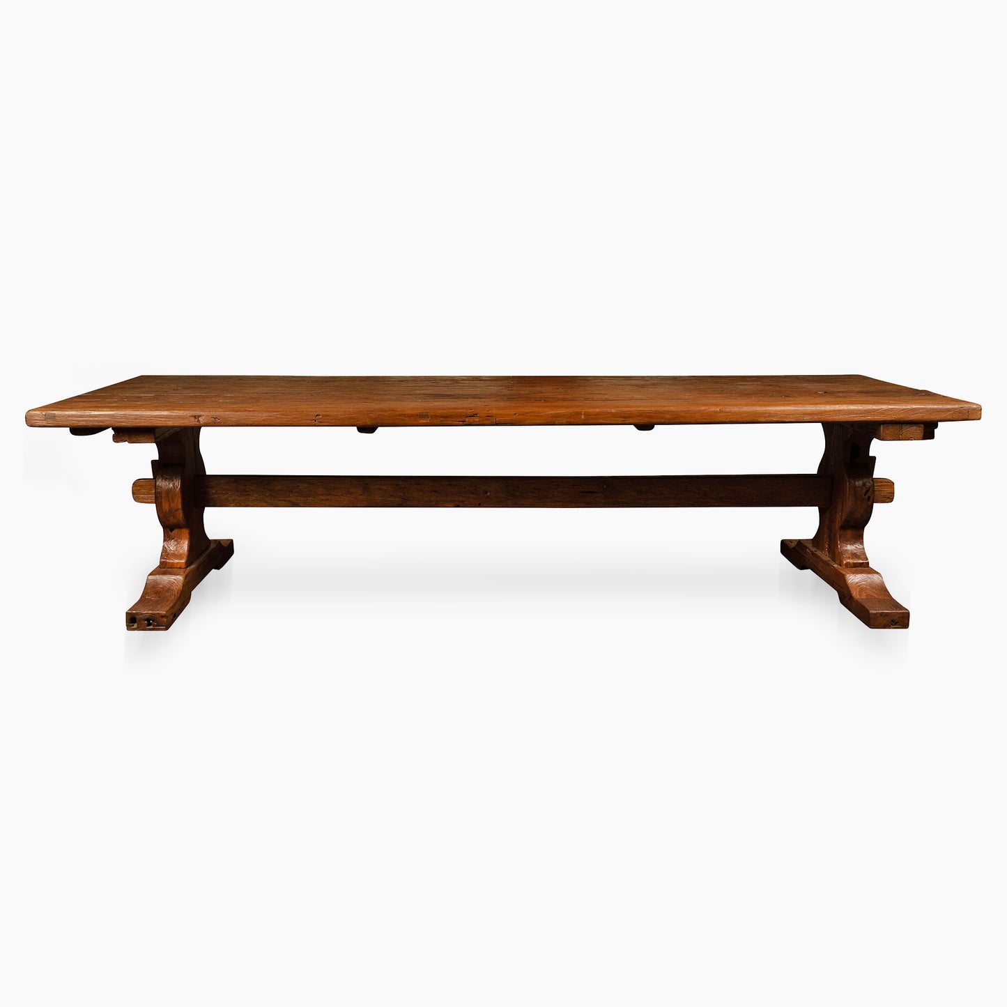 French Farm Trestle Dining Table - reclaimed wood