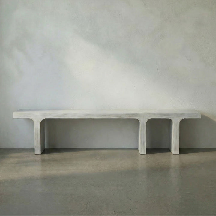 Kith Asymmetric Bench, White Wash