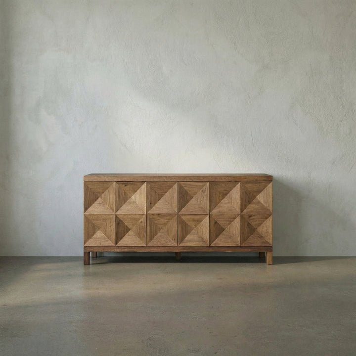 Aubree 3 Door Sideboard, Dark Walnut