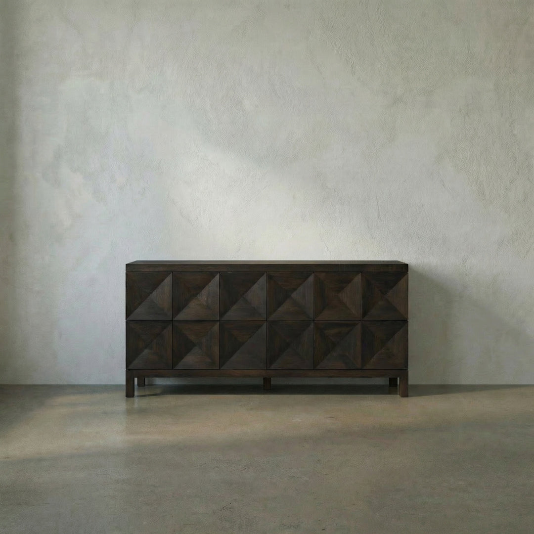 Aubree 3 Door Sideboard, Ebony Walnut