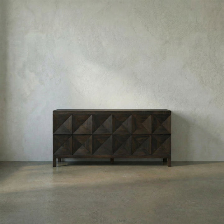 Aubree 3 Door Sideboard, Ebony Walnut