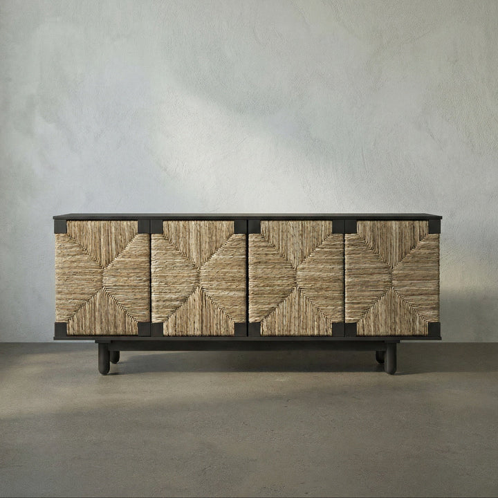 Paisley 4 Door Sideboard, Pale