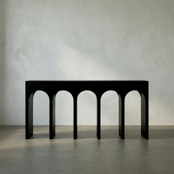 Lillian Console, Hand Rubbed Black